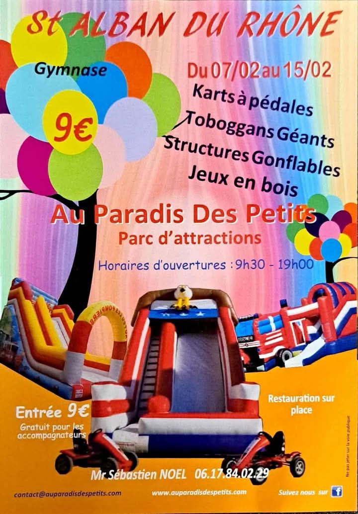 affiche Au Paradis Des Petits – Parc d’attractions éphémère affiche Au Paradis Des Petits – Parc d’attractions éphémère