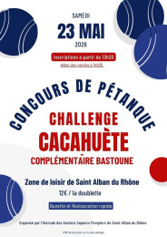 Concours de pétanque – Challenge Cacahuète Complémentaire Bastoune