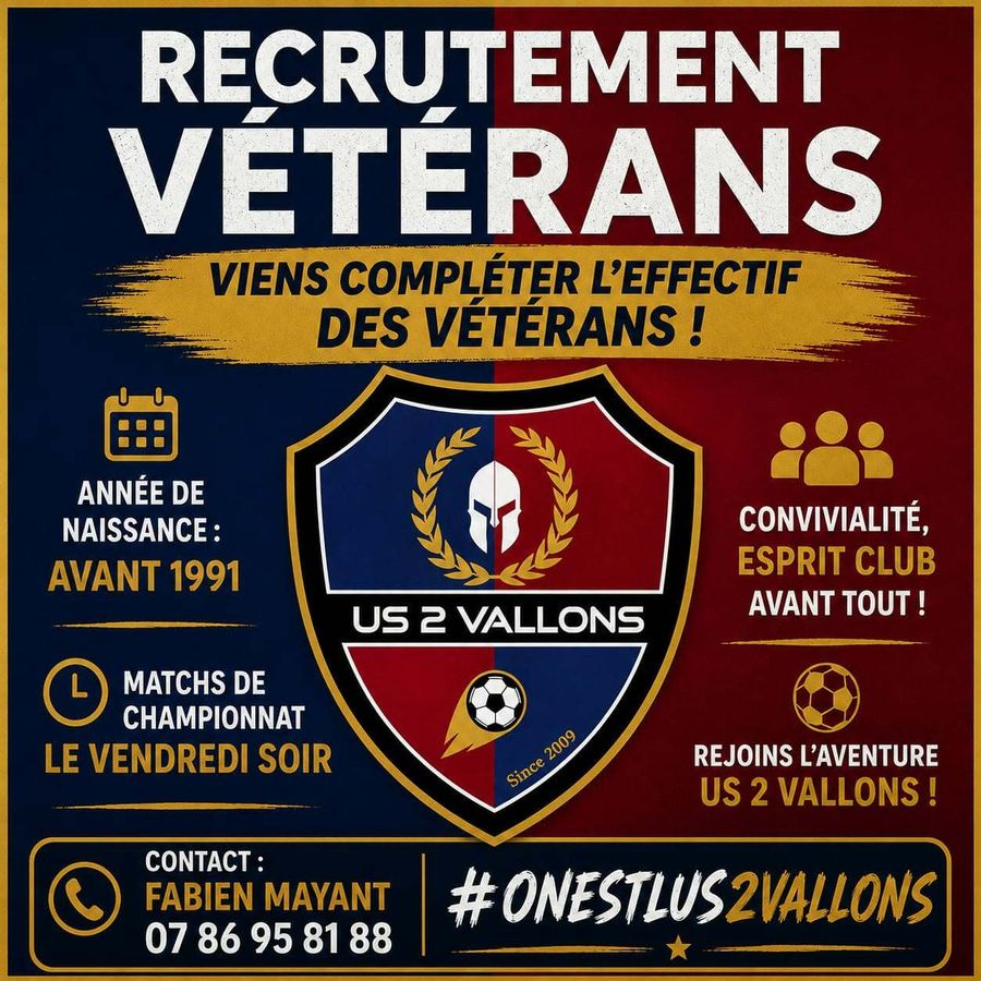 afficeh recrutement vétérans us 2 vallons