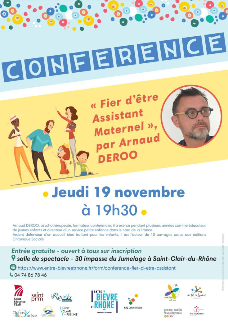 affiche Conférence « Fier d'être Assistant Maternel »