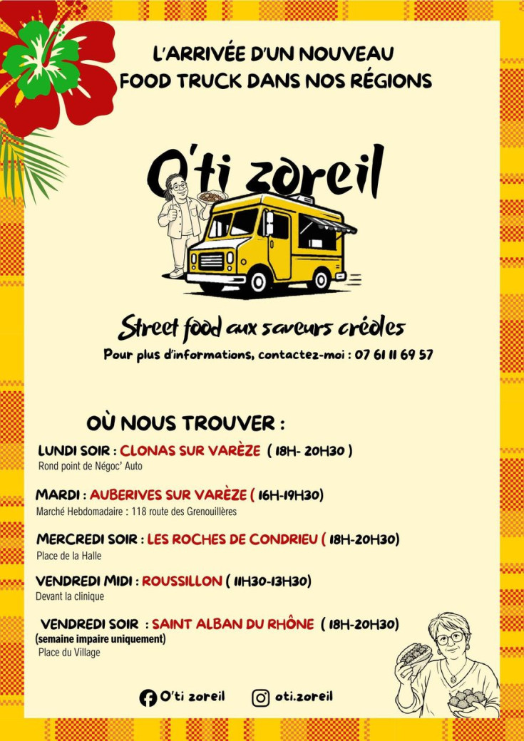 Food truck O'ti zoreil - Street food aux saveurs créoles